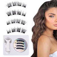 Pair of Reusable Clip-On Natural Look Eyelashes Glue-Free Fake Lashes Style 2