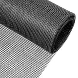 Window Screen Repair Kit Fiberglass Mesh with Tools for Doors Patio Porch Black