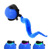 Automatic Cat Rolling Ball Interactive Pet Toy with Multiple Motion Modes for Pet Cats Dogs Blue