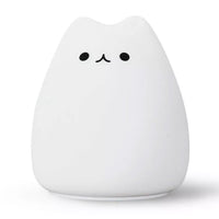 Cat Shape Lamp Silicone Colorful Night Light Cute Kitty Lamp For Bedroom