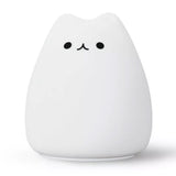 Cat Shape Lamp Silicone Colorful Night Light Cute Kitty Lamp For Bedroom