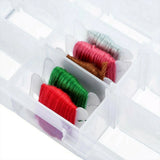Embroidery Floss Cross Stitch Organizer Storage Box with 1 Winder 100 Bobbins