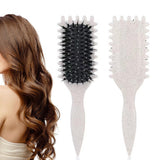 Large Hair Brush for Wave Curl Styling and Detangling Daily Beige