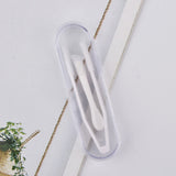 10PCS Lens Tweezers Applicator Remover Kit with Storage Case White