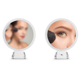 Double-Sided 1X/30X Magnifying Foldable Makeup Mirror with 3 Color Lights