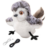 Cat Squeaky Toys Flapping Wing Interactive Cat Toy Rechargeable Touch Activated Kitten Plush Pet Toy