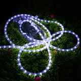 Solar Rope Lights 12m 100 LED with 8 Modes for Parties and Weddings White