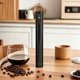 3-Speed Rechargeable Milk Frother Hanheld for Matcha Lattes Cappuccino Black