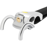 Foldable Car Vehicle Steering Wheel Anti-Theft Devices Security Lock Heavy Duty Silver White