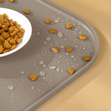 Extra Thick Silicone Mat Washable Non-Slip Placemat Food Mat Beige