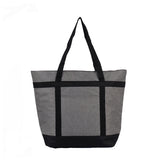 Insulated 39L Reusable Tote Bag for Grocery Shopping for Picnic Beach Grocery Gray