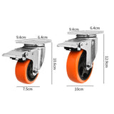 4 PCS Swivel Caster Wheels with Brake for Table Trailer Saw Table Stage Toolbox