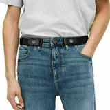 4Pcs Buckle-free Stretch Elastic Belt Invisible No Bulge Hassle For Jean Men Women
