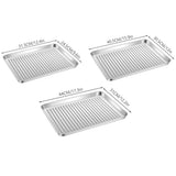 304 Stainless Stee Baking Sheet with Rack Set for Oven and Air Fryer