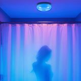 2PCS RGB Shower Light Rechargeable Waterproof 12 Colors with Remote Timer