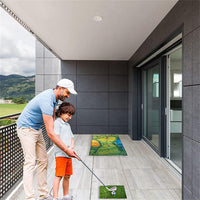 Putting Pitching Hitting Casual Golf Play Fun Game Set Chip Games Sticky Practice Golf Mat Set