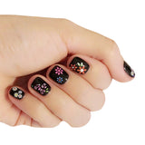 50PCS 3D Floral Self Adhesive Nail Stickers for DIY Nail Art Decoration