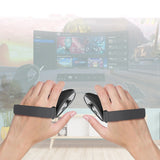 Silicone Controller Grips Cover VR Accessories Compatible with Meta Quest 3/Meta Quest 3S Black