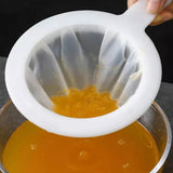 3Pcs Kitchen Ultra-fine Strainer Nylon Mesh Filter Spoon Soybean Milk Coffee Yogurt