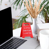 A Little Sign to Say I Love You Mini Plaque Ornament for Home Desk Decor