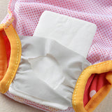 Cute Female Dog Harness Sanitary Pants – Reusable Pet Menstrual Diaper Red