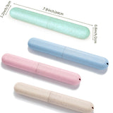 4 PCS Travel Toothbrush Case Portable Travel Toothbrush Holder Plastic