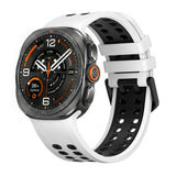 Silicone Watch Band Compatible With Samsung Galaxy Watch Ultra2 Ultra 2025 47mm White