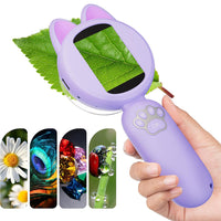 Kids Portable Microscope Mini Digital Microscope with LED Lights Purple
