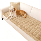 Non Slip Couch Covers for Dogs Fuzzy Pet Couch Covers for Furniture Protector Washable Coffee