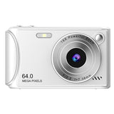 2.4-Inch Digital Point & Shoot Camera with 16X Zoom for Teens and Beginners White
