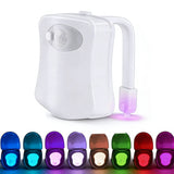LED Motion-Activated Toilet Night Light with Seat Sensor for Bathroom Use Style 1