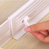4Pcs Adjustable Drawer Dividers Multi Purpose Storage Organizer for Drawers Shelves White