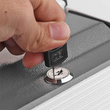 Secret Money Case  Key Lock Jewellery Security Box  Navy