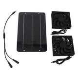 Portable Exhaust Fan Set Solar Panel Powered Ventilator Fan for Outdoor Pet House