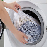 3Pcs Extra Large Mesh Laundry Bags Wash Bags with Drawstring for Bed Linen Coats Jackets