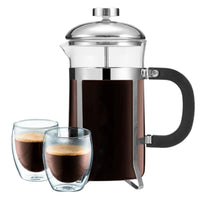 Plunger Press Tea Coffee Maker French Style Coffee Glass Pot with Filter