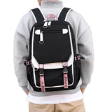 Girls Backpack for Middle School Students with USB Charging Port White