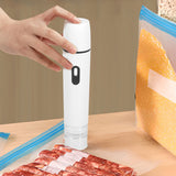 Handheld Vacuum Sealer with 15 Bags and 2 Clips for Clothes Bedding Meat Vegetables