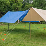 10PCS 7 Inch Heavy Duty Tent Stakes for Camping Tents Canopy Tarp with High Visibility Orange Head
