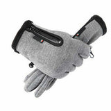 Windproof Warm Outdoor Touch Screen Winter Gloves Thermal Cold Weather Men Women Grey