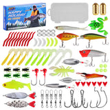 78 Pcs Set Fishing Tackle Set Lures Fishing Kit for Fishing Lovers Beginners