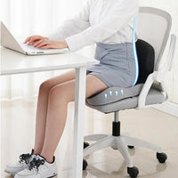 1PC Memory Foam Seat Cushion with Ergonomic Back Support for Office & Car Seats
