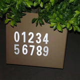 30Pcs Reflective Mailbox Number Stickers Easy-to-Use 0-9 Stickers for House Door Car Signs Silver