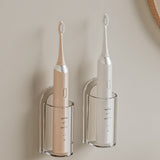 2Pcs Electric Toothbrush Holders Wall Mounted Tooth Brushing Holder for Bathroom