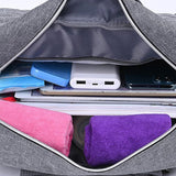 Large Mummy Bag Multi-Pocket Travel Nappy Tote Shoulder Bag Grey