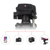 Portable Camera Tripod Adjustable Panhead Travel Stand for DSLR Camera Smart Phone