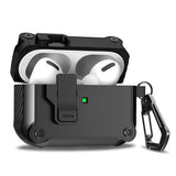 Compatible with AirPods 4th Gen Protective Case Cover with 2 Cleaning Pens Black
