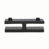 180 Degree Pool Fence Glass Clamp 304 Steel for 10 to 12mm Black