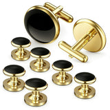 8 Pcs Men Cufflink Shirt Stud Set Tuxedo for Wedding Party Wear Style 2