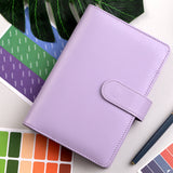 A6 Refillable Binder Notebook Detachable Planner for School Office & Travel Purple